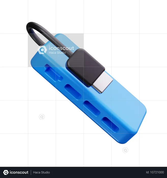 USB Hub  3D Icon