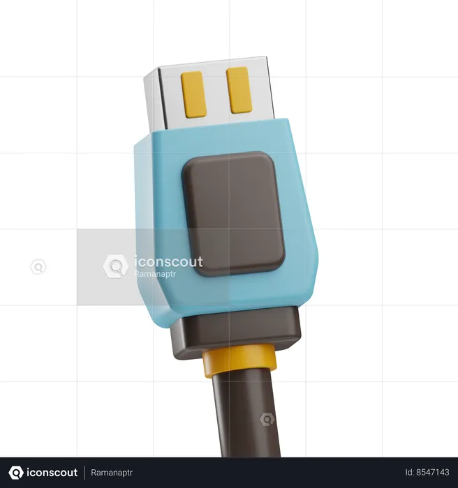 Usb Port  3D Icon