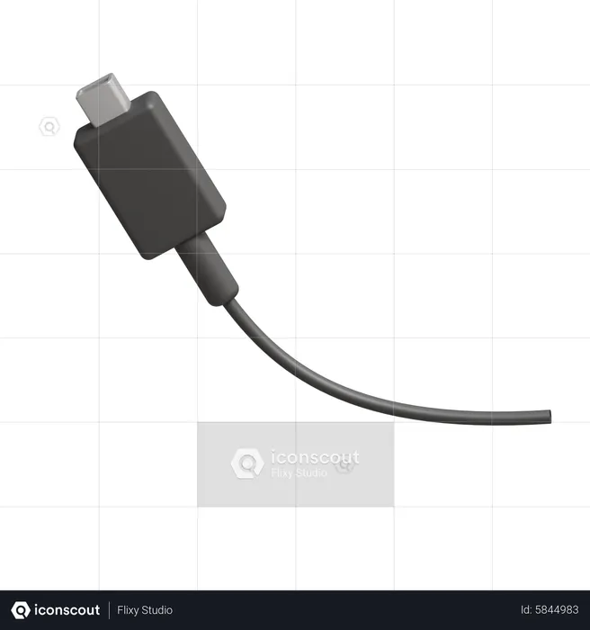 Usb tipo c  3D Icon