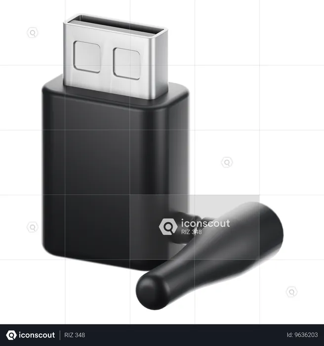 USB 無線LAN  3D Icon