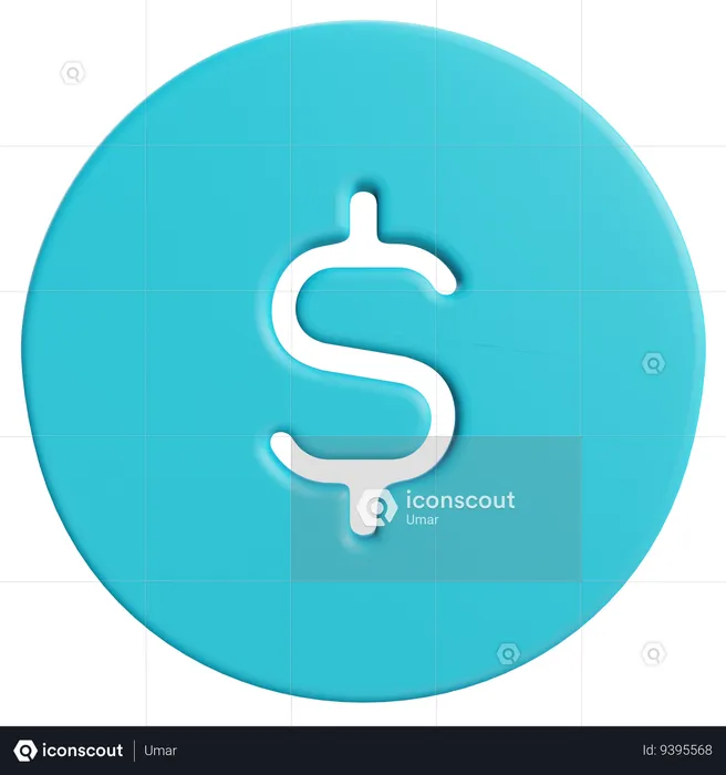 Usd Circle  3D Icon