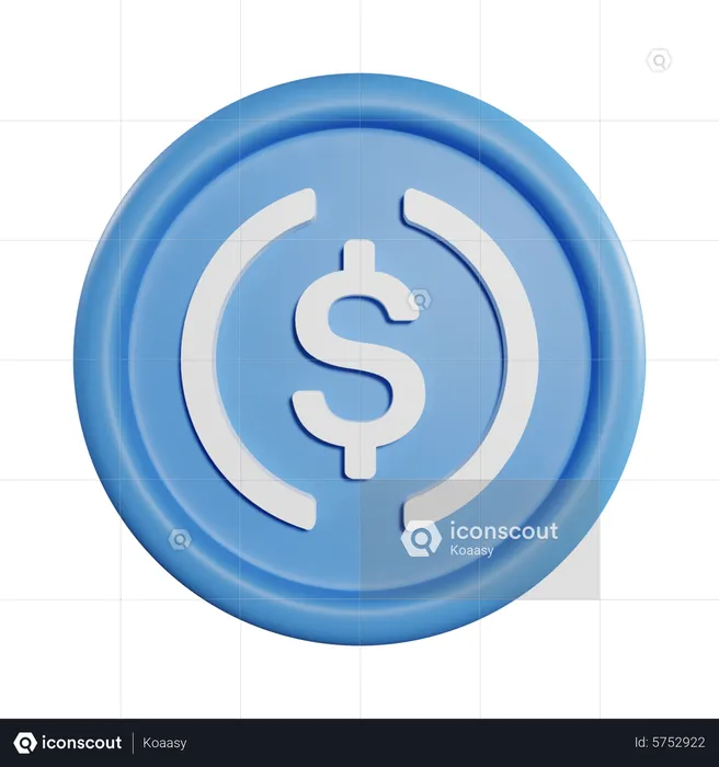 USD Coin  3D Icon