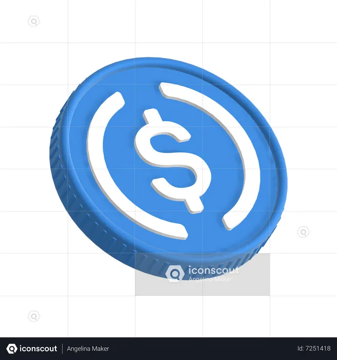 USDC  3D Icon