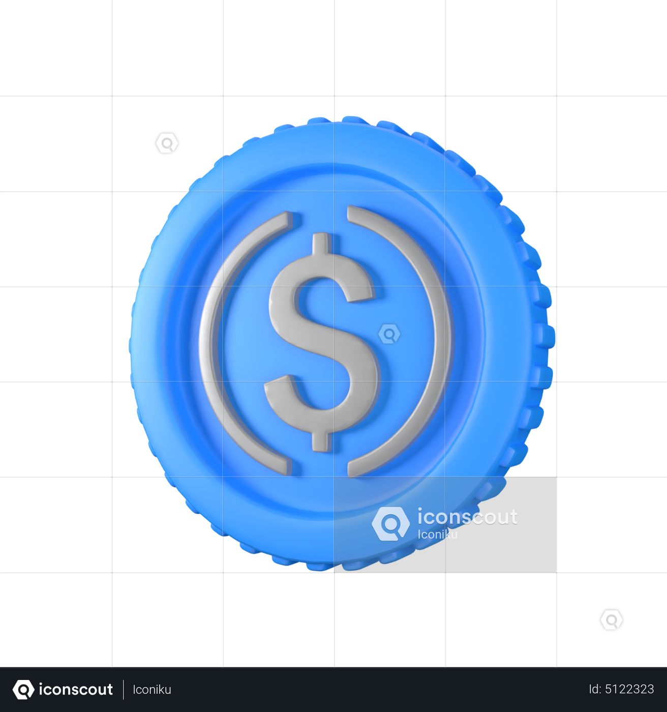 Premium USDC Coin 3D Icon Download In PNG OBJ Or Blend Format usdc-pngs-for-free-download