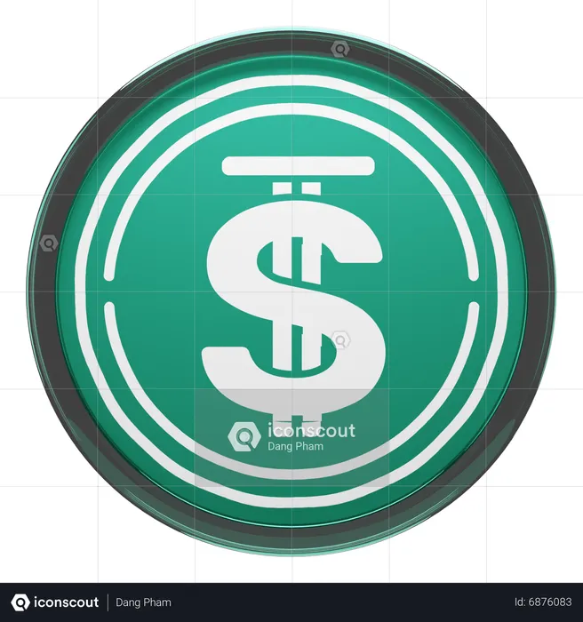 US Dollar  3D Icon