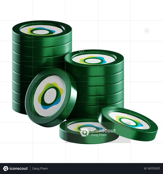 Usdp Coin Stacks  3D Icon