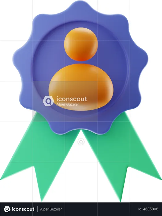 User Badge  3D Illustration