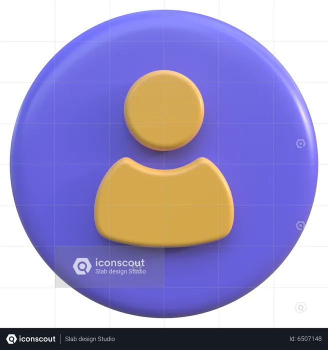 User Button  3D Icon