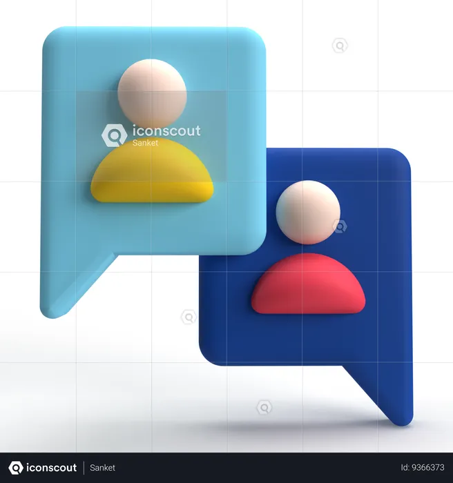User Chat  3D Icon