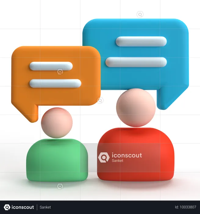 User Chat  3D Icon