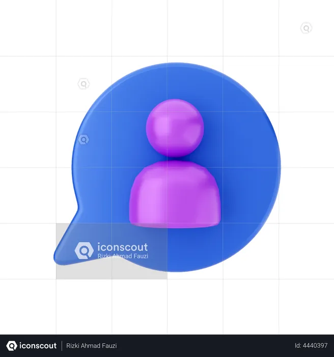 User Chat  3D Illustration