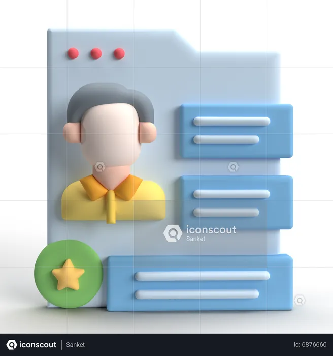 User Data  3D Icon