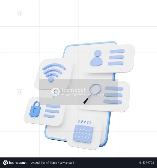 User Data Analysis  3D Illustration