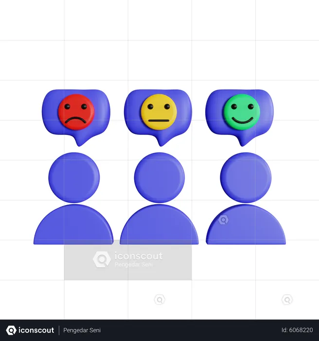 User Feedback Chat  3D Icon