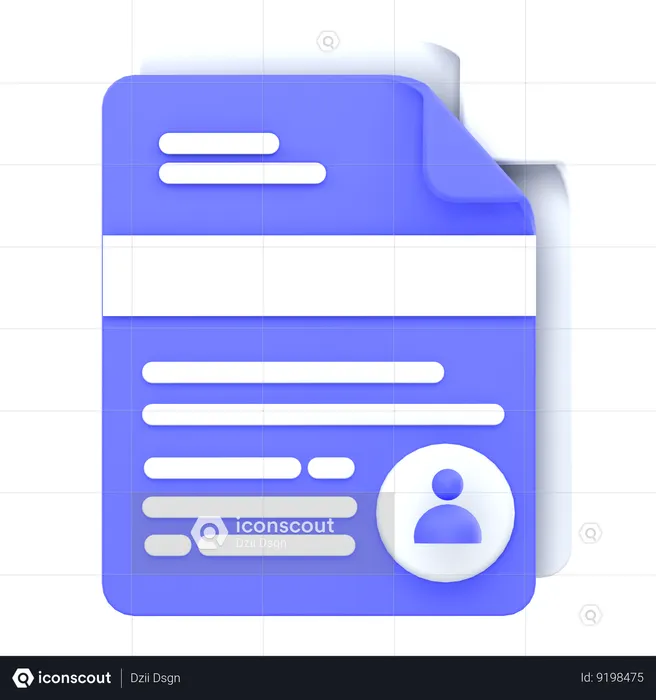 User File  3D Icon