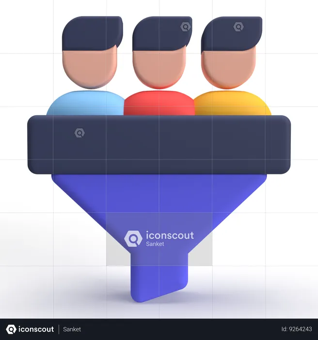 User Funnel  3D Icon
