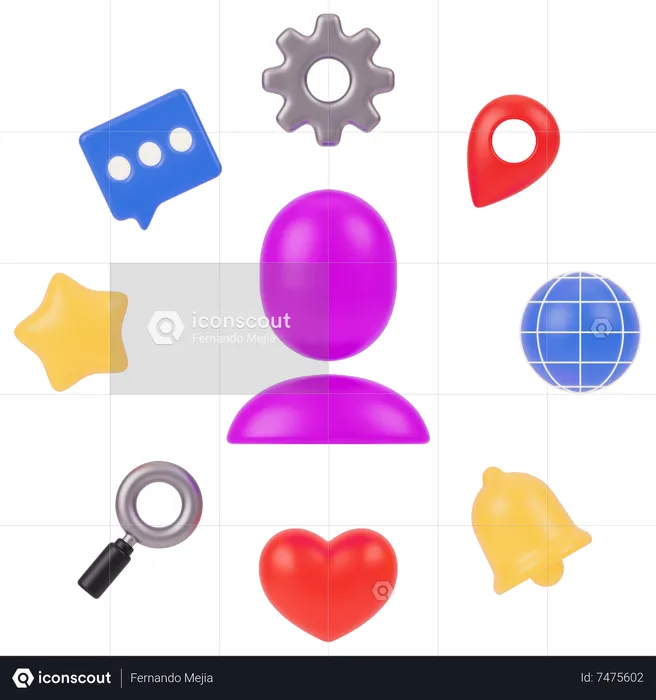 User Icons  3D Icon