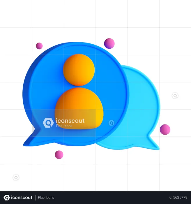 Discussion 3D Icon Download In PNG, OBJ Or Blend Format, 50% OFF