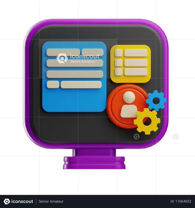 User Interface Design  3D Icon