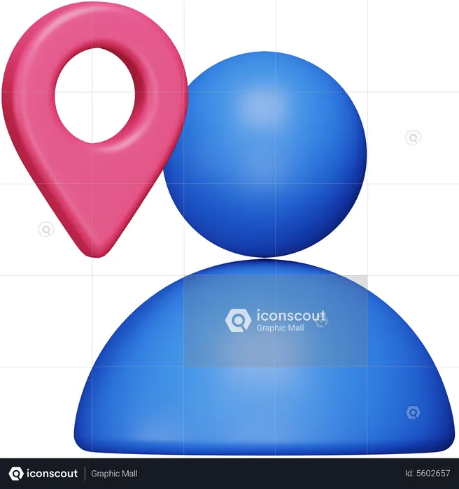 User Location  3D Icon