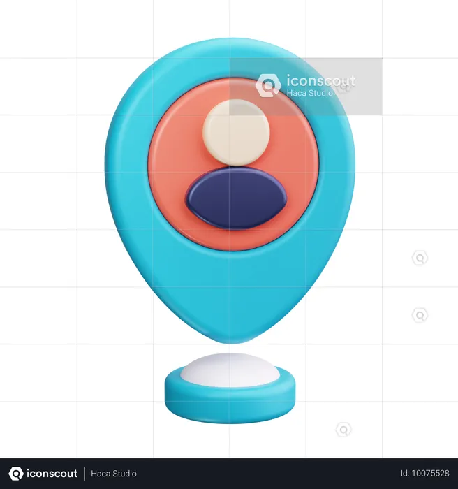 User Location  3D Icon