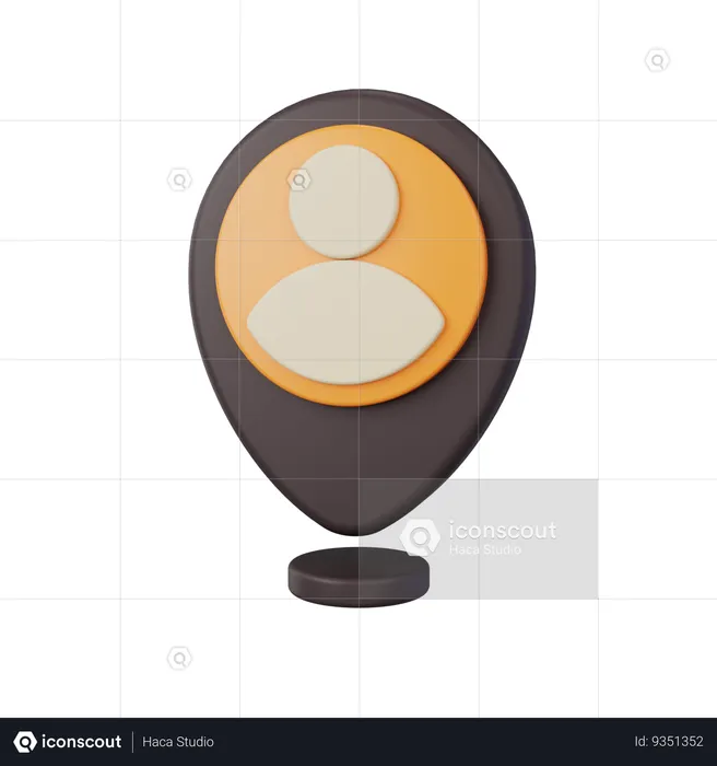 User Location  3D Icon