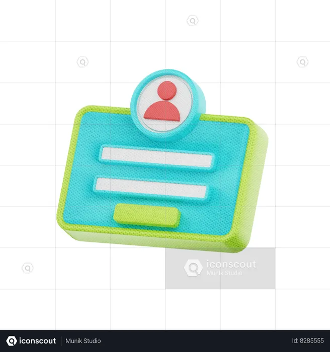 User Login  3D Icon