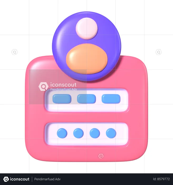 User Login  3D Icon