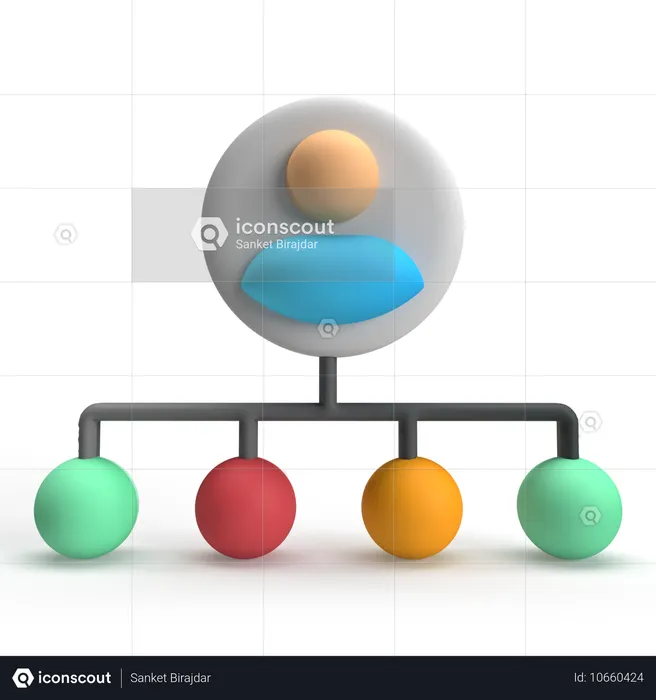 User Network  3D Icon