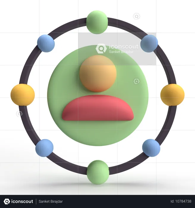 User Network  3D Icon