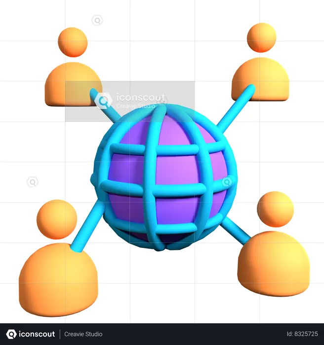 User Network  3D Icon