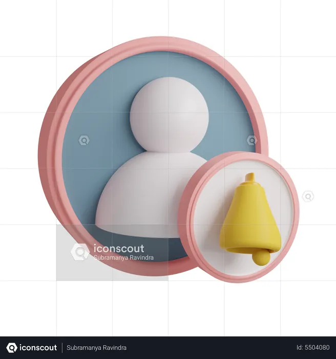 User Notification  3D Icon