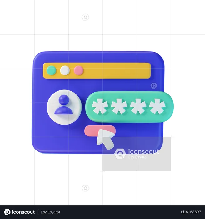 User Password  3D Icon