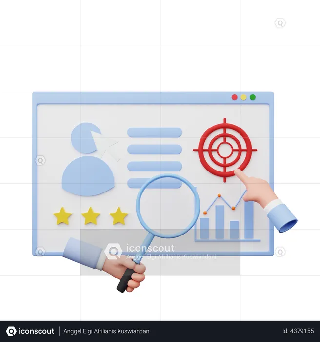 User Rating Analysis  3D Illustration