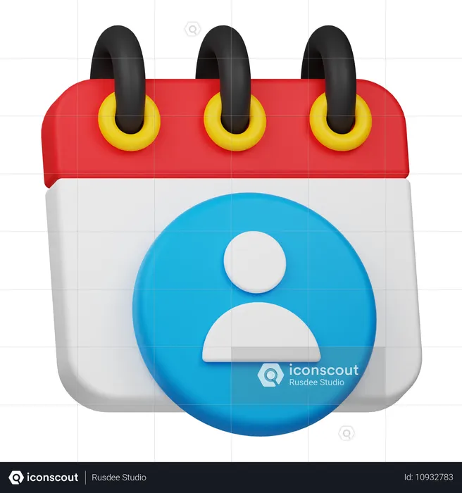 User Schedule  3D Icon