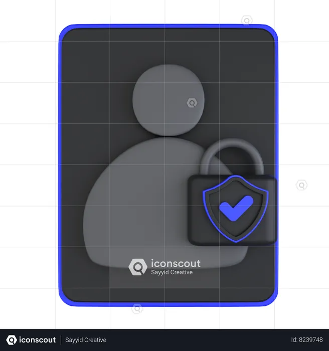 User Security  3D Icon