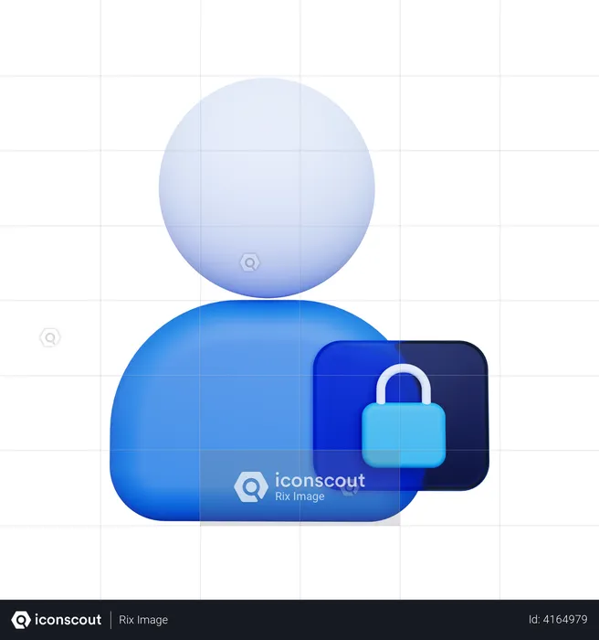 User Security  3D Illustration