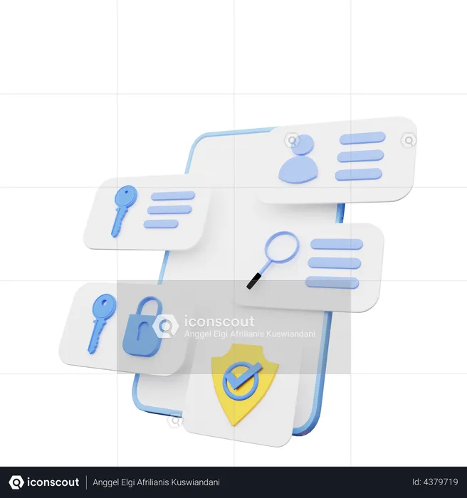 User Security Analysis  3D Illustration
