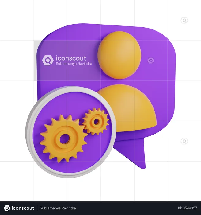 User settings  3D Icon