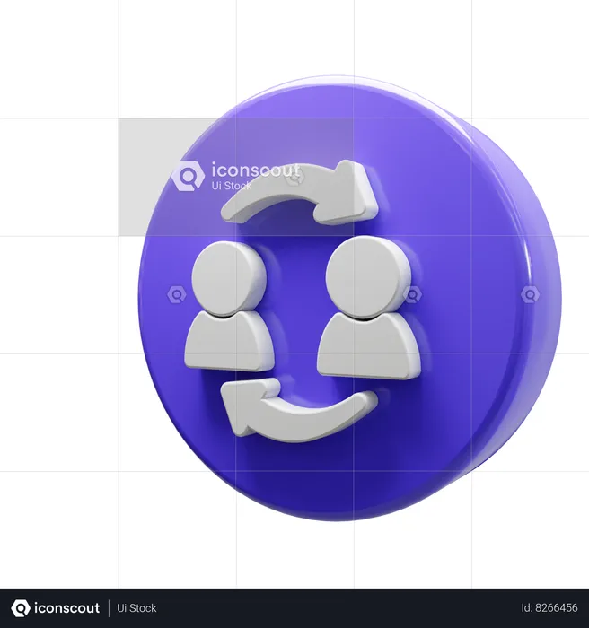 User Transfer  3D Icon