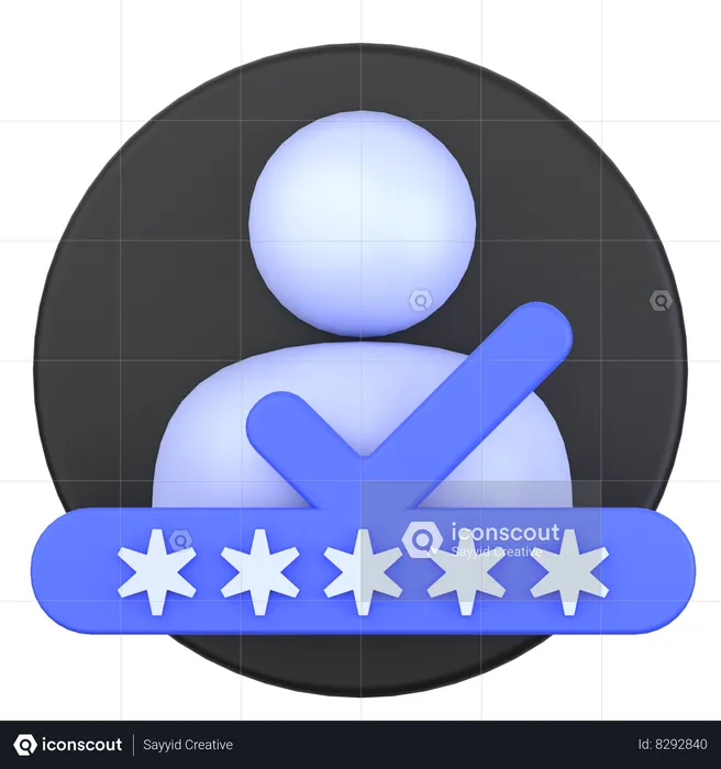 User Verification  3D Icon