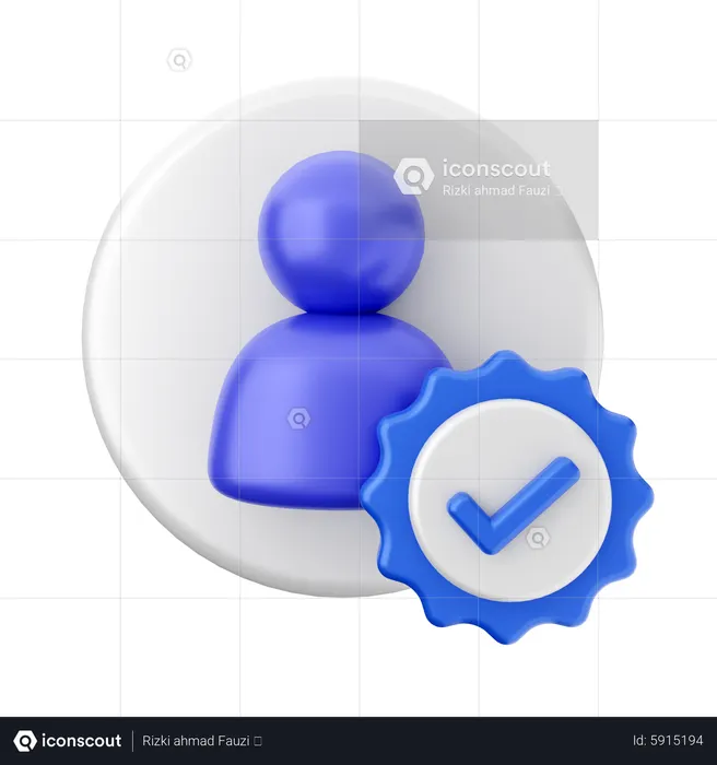 User Verification  3D Icon