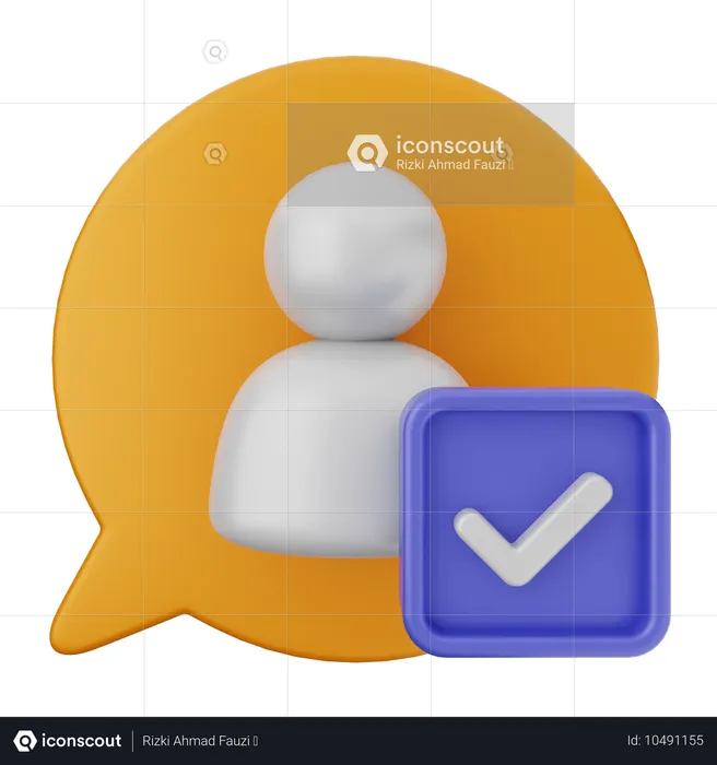 User Verification  3D Icon