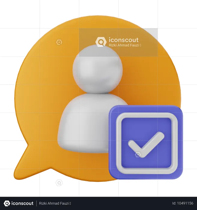 User Verification  3D Icon