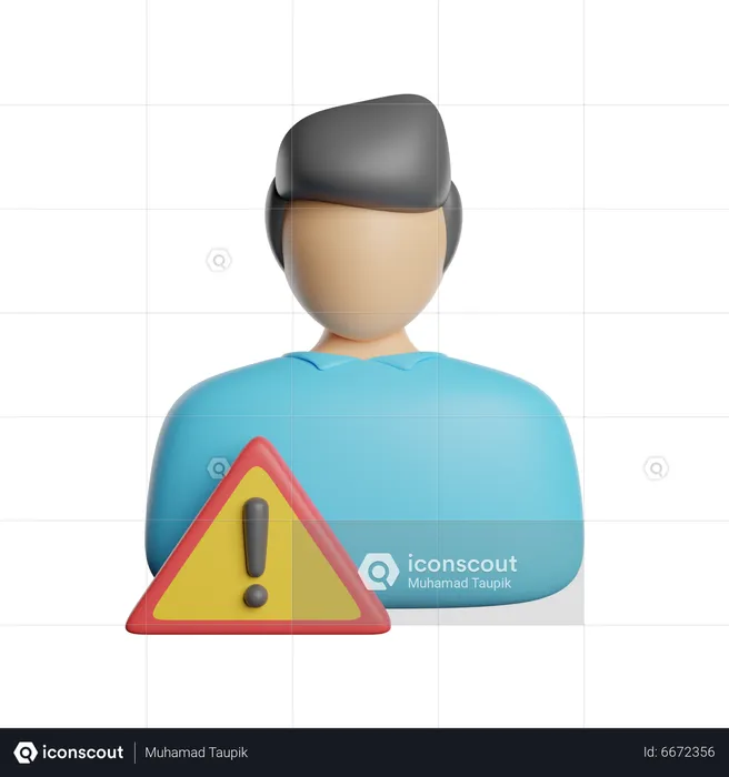 User Warning  3D Icon