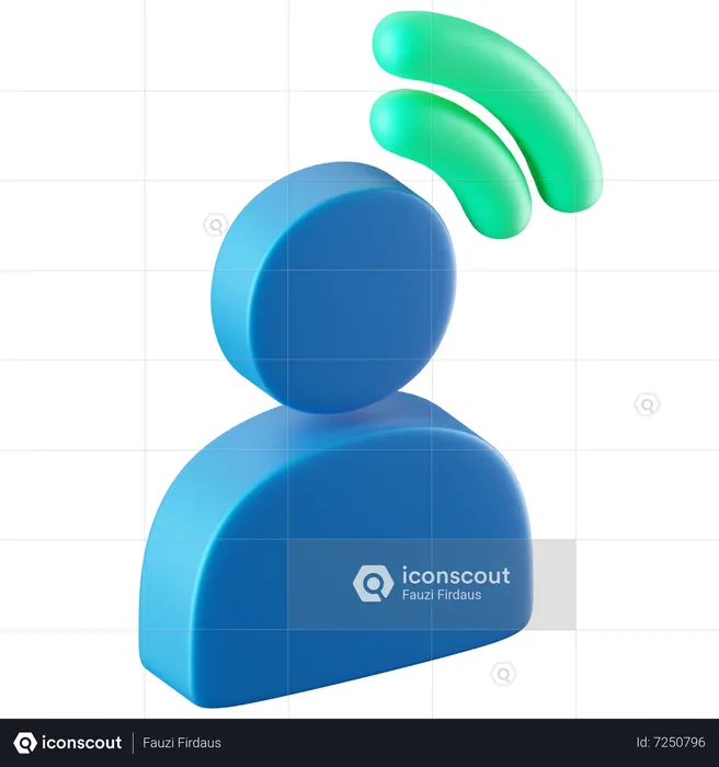 User Wifi  3D Icon