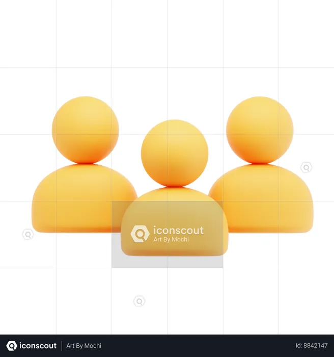 Users  3D Icon