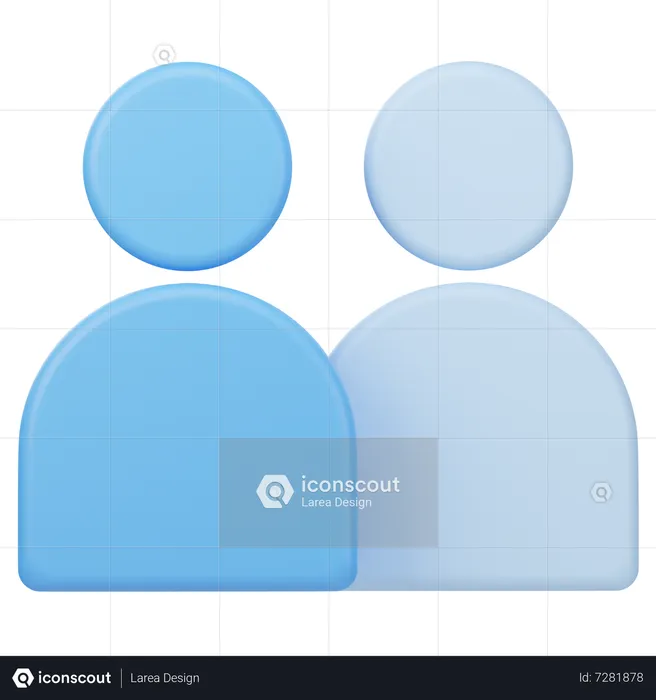 Users  3D Icon