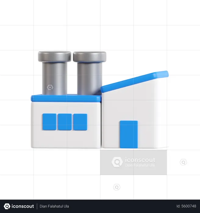 Usina elétrica  3D Icon