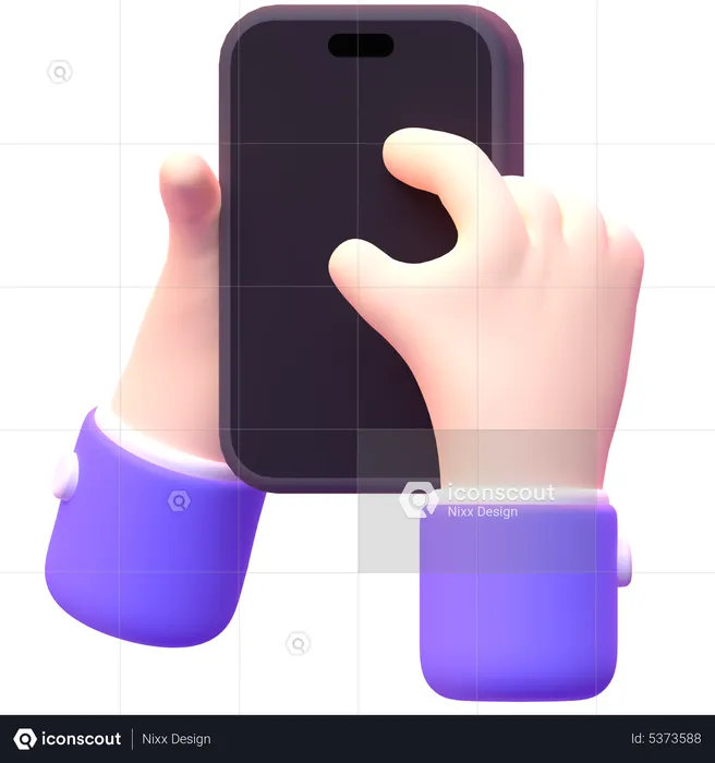 Using Iphone  3D Icon